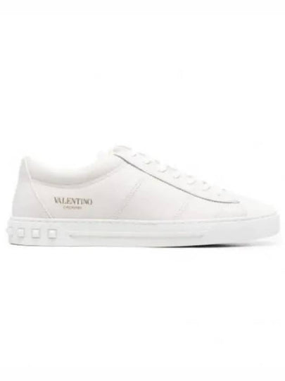 City Planet Leather Low Top Sneakers White - VALENTINO - BALAAN 2