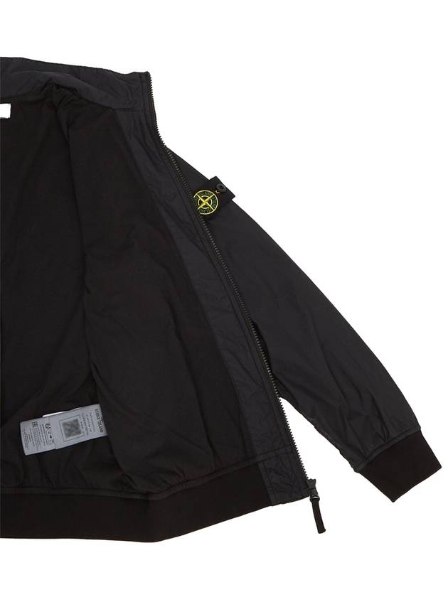 Kids Compass Badge Zip Up Jacket Black - STONE ISLAND - BALAAN 8