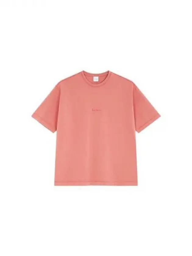 Mini embroidered logo crewneck t shirt coral pink 270314 - PAUL SMITH - BALAAN 1