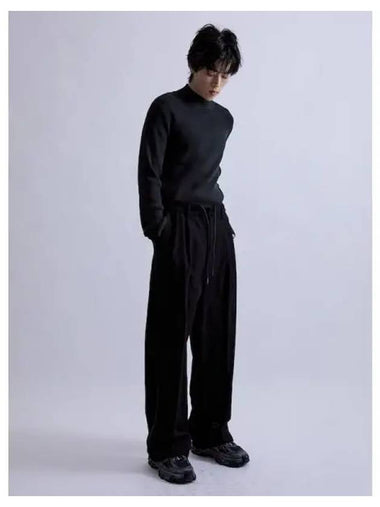 Core wool linen two tuck pants black domestic product GM0023112442923 - JUUN.J - BALAAN 1