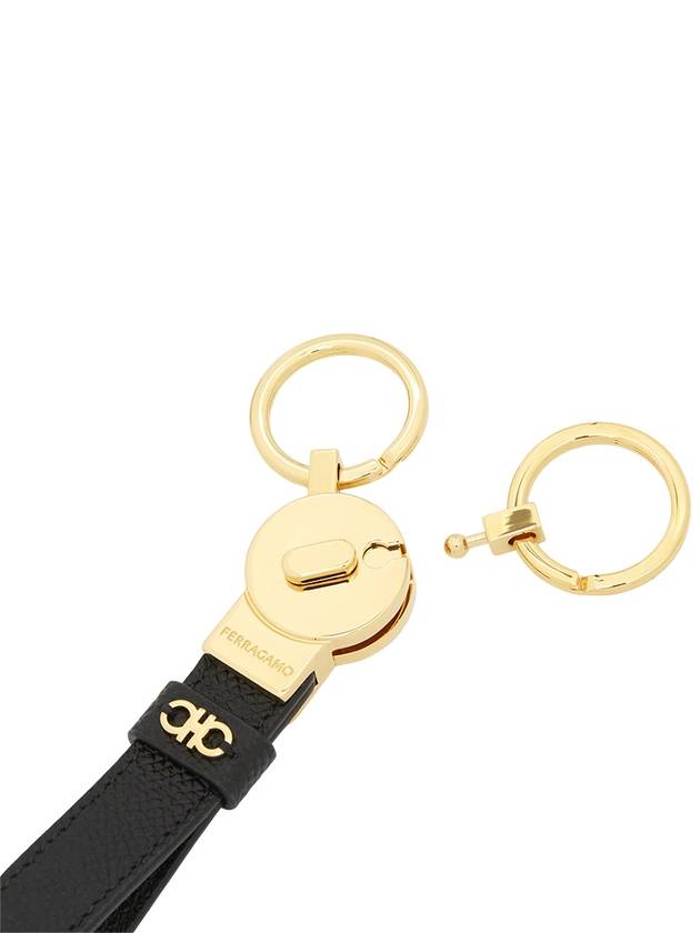 Gancini Keyring Black - SALVATORE FERRAGAMO - BALAAN 6