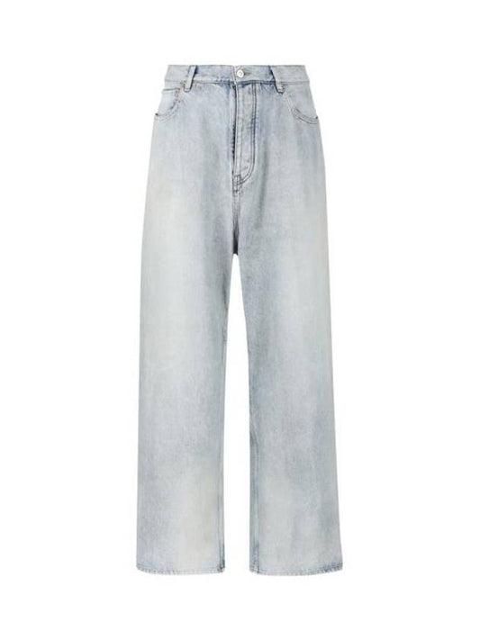 Size Sticker Baggy Jeans Blue - BALENCIAGA - BALAAN 1