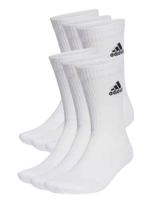 Cushioned Sportswear Crew Socks 6 Pack White - ADIDAS - BALAAN 1