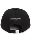 Embroidered Logo Cotton Ball Cap Black - WOOYOUNGMI - BALAAN 4