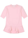 Golf Wear One Point Frill T-Shirt PINK - WHITEBALL - BALAAN 9