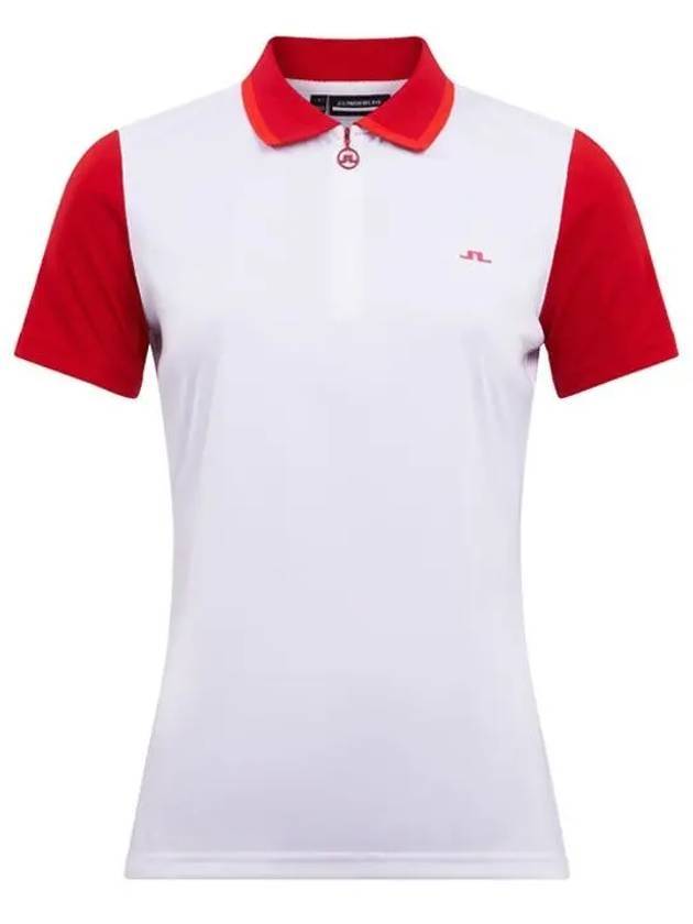 Women's Antonia Golf PK Shirt White - J.LINDEBERG - BALAAN 1