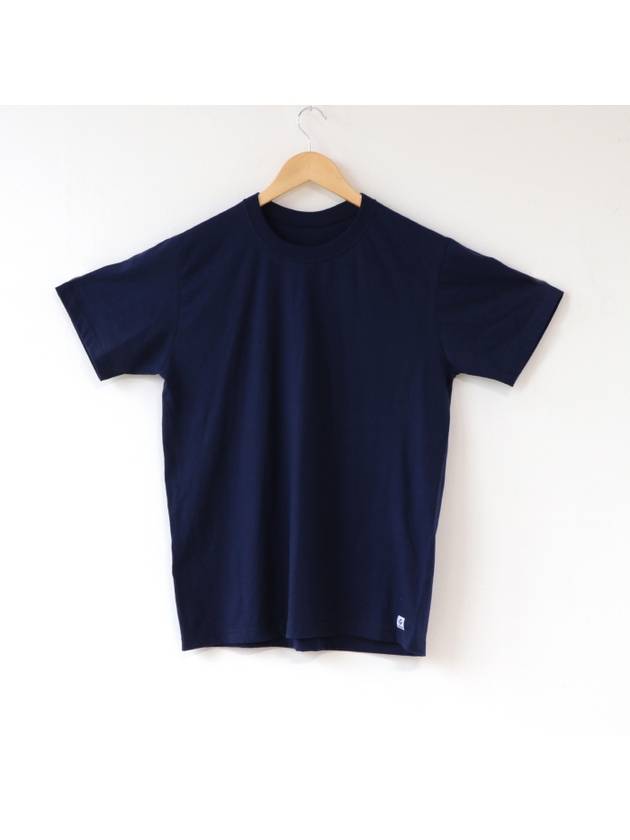 Plain Round Short Sleeve T-Shirt Navy - SUPENER - BALAAN 2