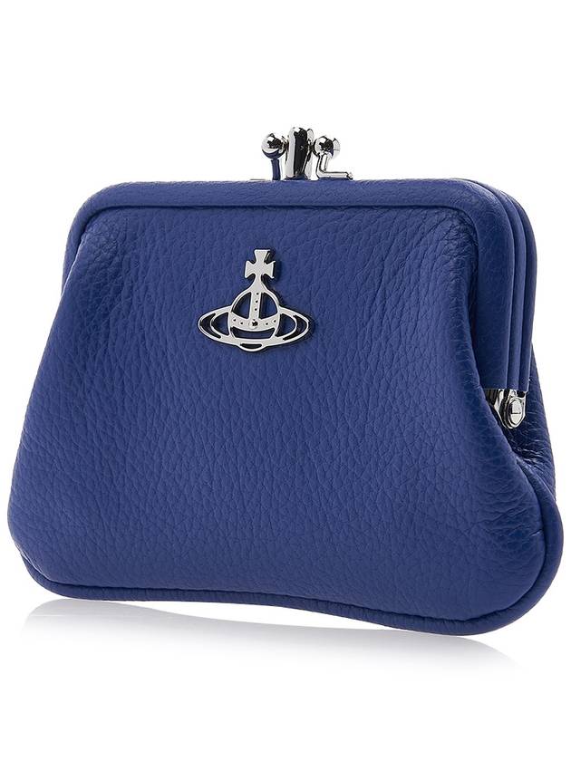 Women's Jordan Double Frame Coin Wallet Navy - VIVIENNE WESTWOOD - BALAAN 3