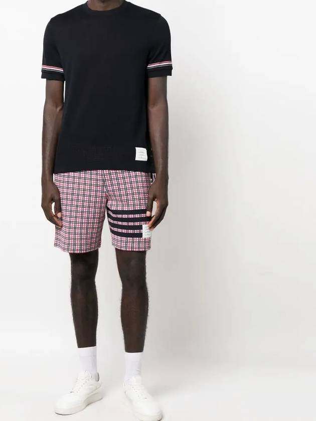 Thom Browne Striped Knit Short Sleeve T Shirt MJS247A - TOM FORD - BALAAN 4