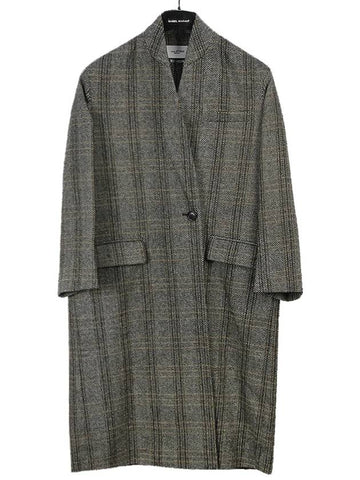 Isabel Marant HENLO wool coat MA0384 90BE BEIGE IMA153be - ISABEL MARANT - BALAAN 1