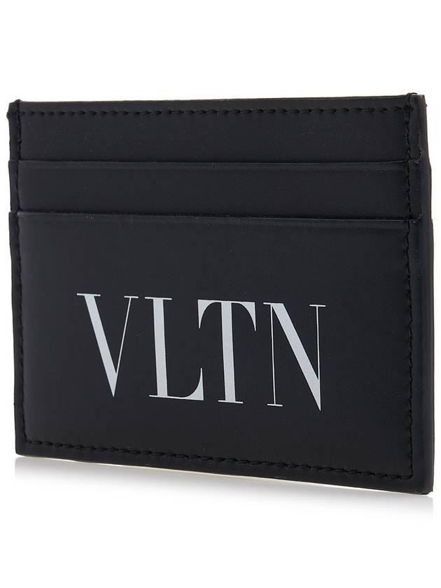 VLTN Logo Print Card Wallet Black - VALENTINO - BALAAN 3