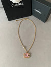 CC logo necklacepink jelly gold necklaceABD134 - CHANEL - BALAAN 4