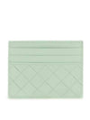 Intrecciato Leather Card Wallet Fresh Mint - BOTTEGA VENETA - BALAAN 4