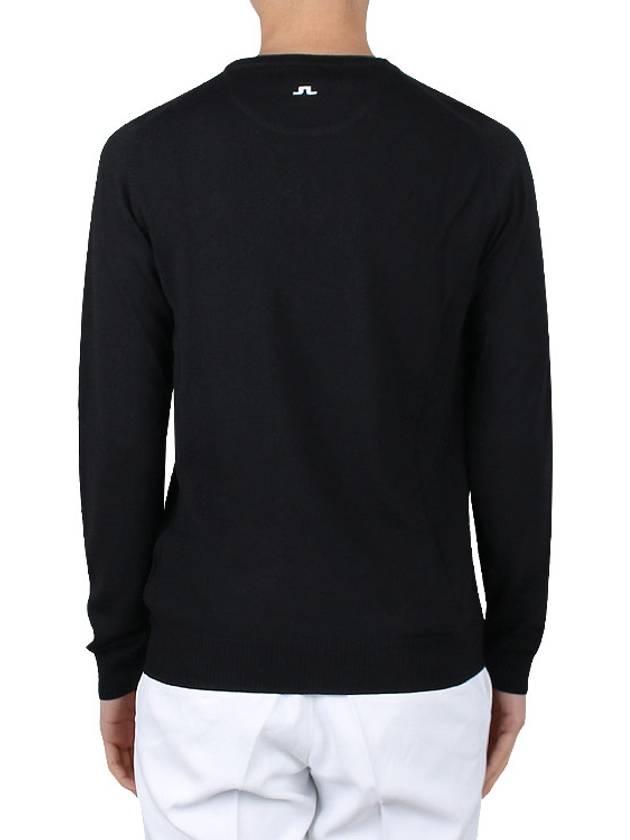 Lymann V-Neck Knit Top Black - J.LINDEBERG - BALAAN 5