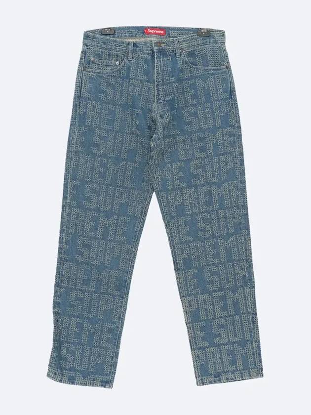 P54 BLUE wool over denim pants - SUPREME - BALAAN 2