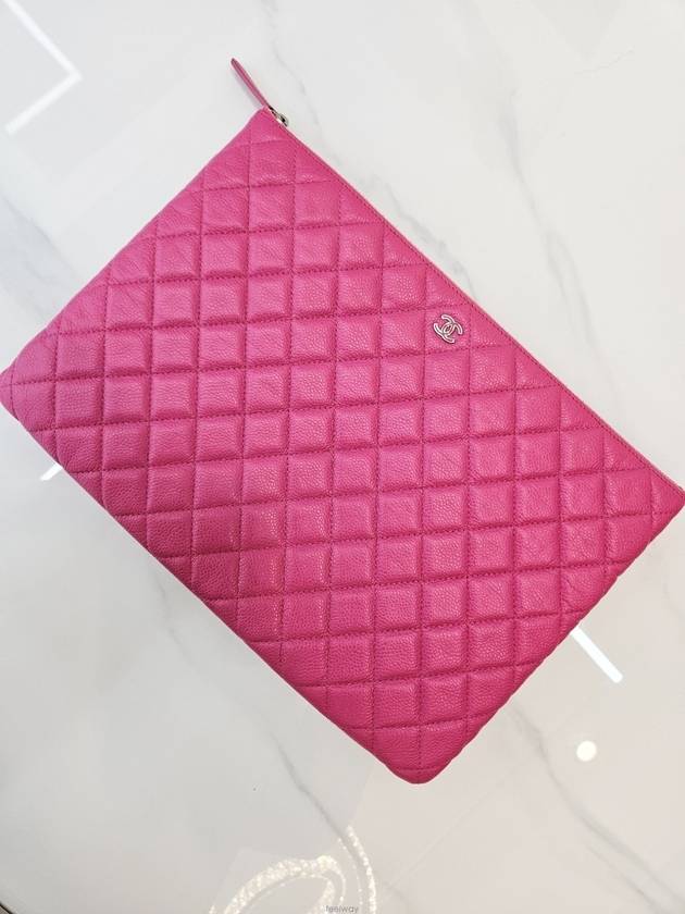 Caviar large clutch bag pink A82545 - CHANEL - BALAAN 6