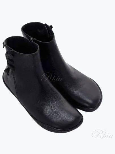 Peu Leather Ankle Middle Boots Black - CAMPER - BALAAN 2