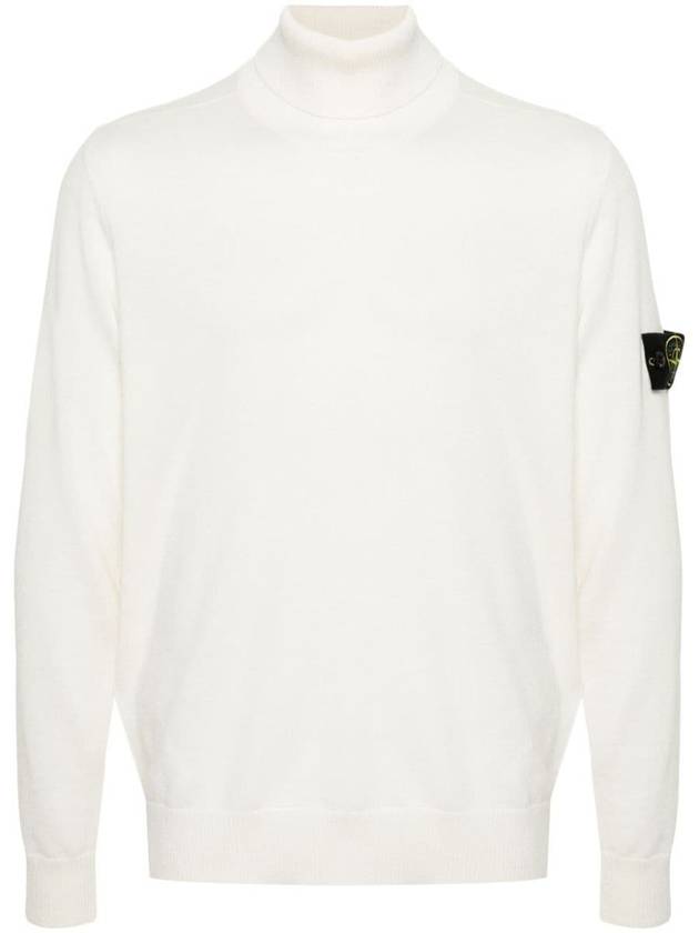 Stone Island Turtleneck Sweater In Light Pure Rws Wool - STONE ISLAND - BALAAN 1