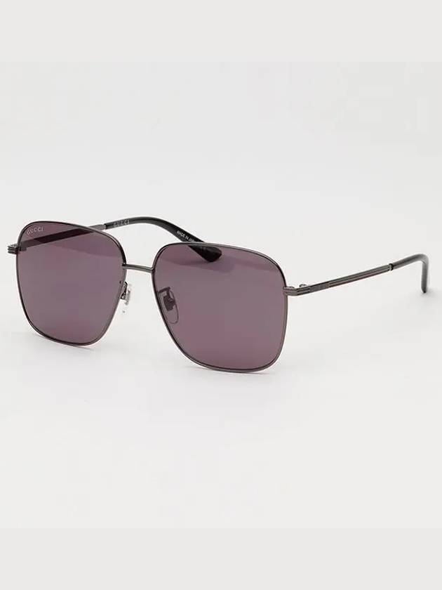 Eyewear Square Asian Fit Sunglasses Ruthenium - GUCCI - BALAAN 8