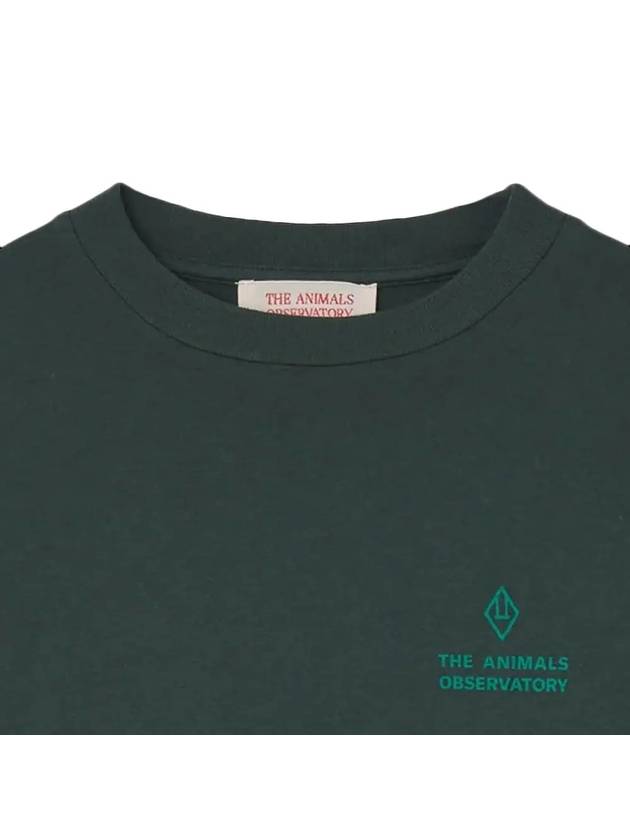 Kids Logo Sweatshirt Dark Green F24122 021GE - THE ANIMALS OBSERVATORY - BALAAN 4