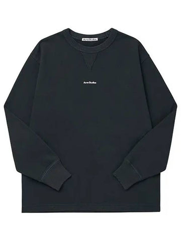 BI0184 BLACK stamp logo men s sweatshirt - ACNE STUDIOS - BALAAN 1