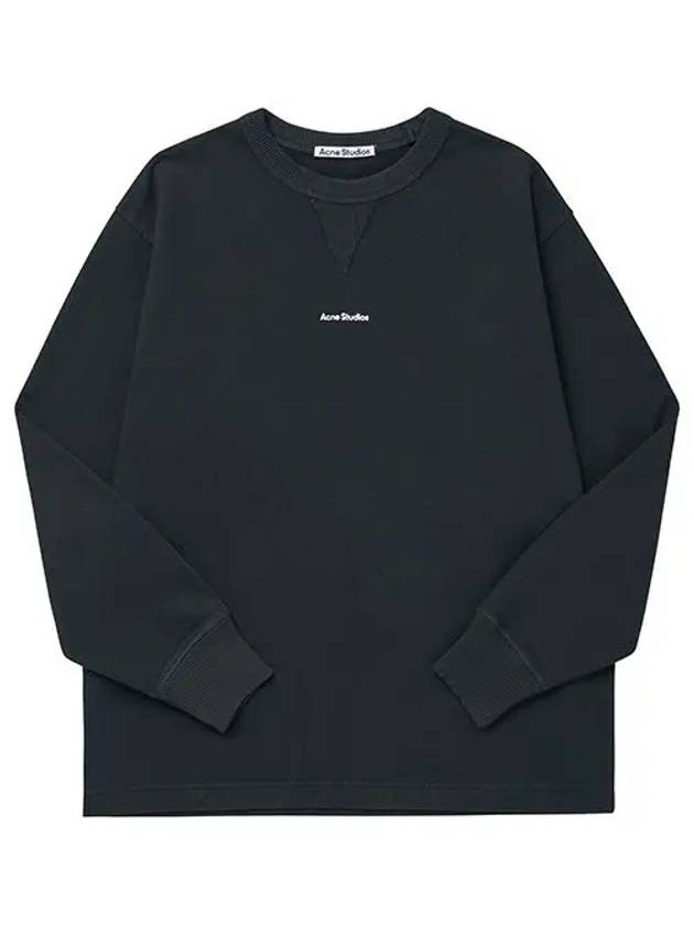 BI0184 BLACK stamp logo men s sweatshirt - ACNE STUDIOS - BALAAN 2