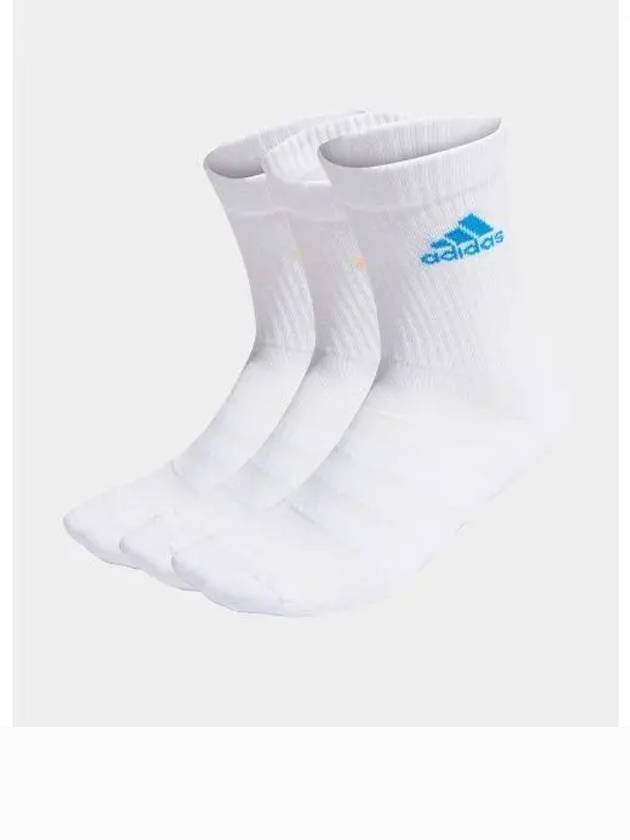 adidas Cushion Crew Socks 3PP White HI3433 - ADIDAS - BALAAN 1