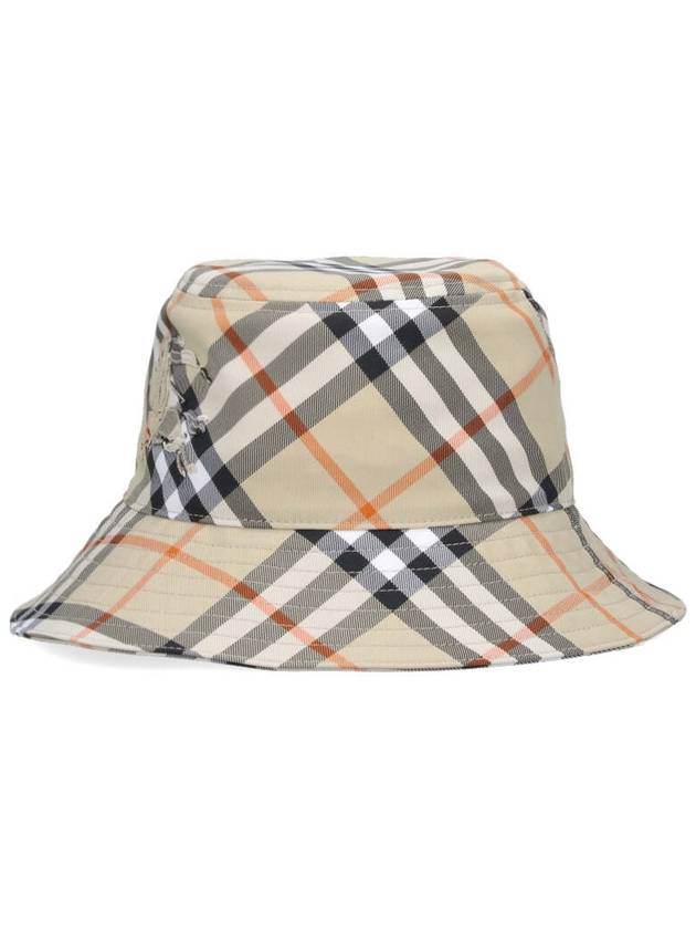 EKD Appliquéd Check Bucket Hat Beige - BURBERRY - BALAAN 3