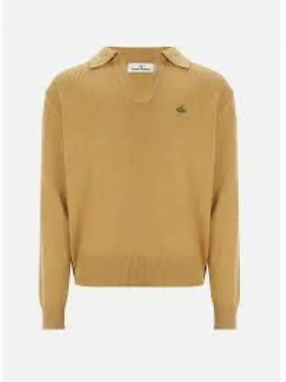 Football Polo Wool Knit Top Beige - VIVIENNE WESTWOOD - BALAAN 2