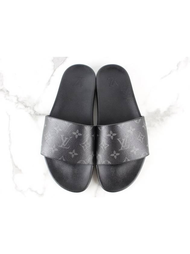 LV Monogram Eclipse Slippers Black 9 280 - LOUIS VUITTON - BALAAN 8