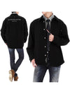 Back logo button denim long sleeve shirt black - WOOYOUNGMI - BALAAN 2