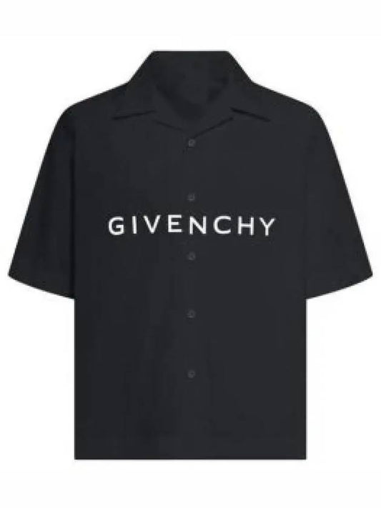 Logo short sleeve shirt black BM60T51YC8001 1216565 - GIVENCHY - BALAAN 1