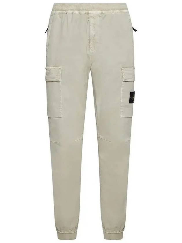 Stretch Cotton Cargo Straight Pants White - STONE ISLAND - BALAAN 5