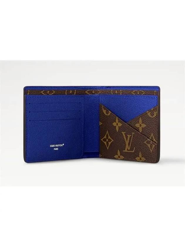 Multiple Half Wallet Brown Blue - LOUIS VUITTON - BALAAN 4