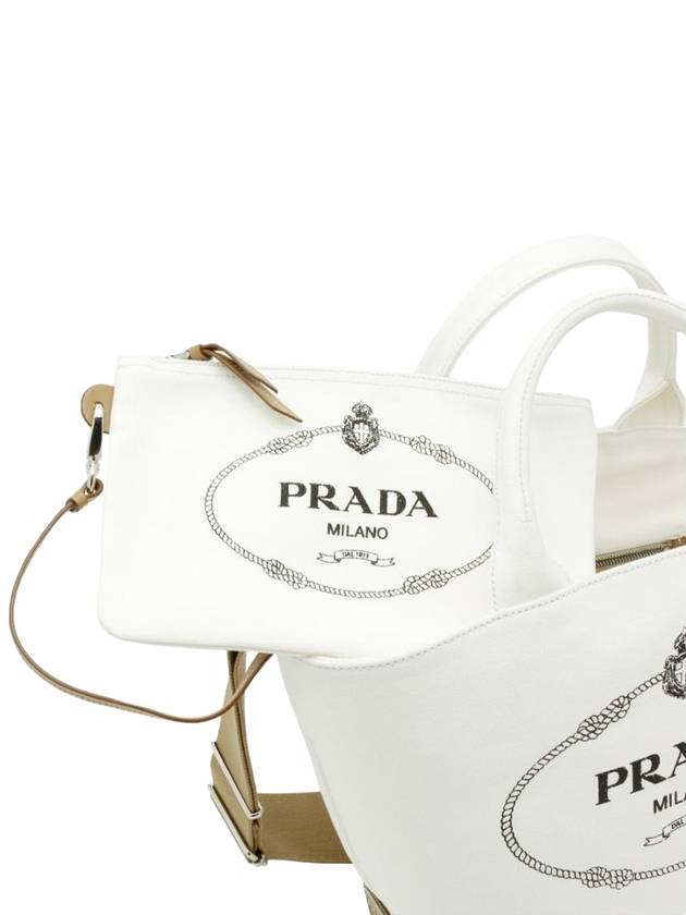 Canapa Hemp Logo Tote Shoulder Bag 1BG186 ZKI F0009 - PRADA - BALAAN 6