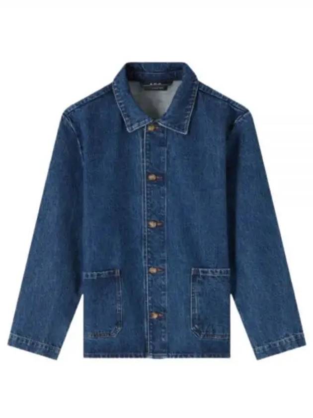 Kerlouan Logo Denim Jacket Blue - A.P.C. - BALAAN 2