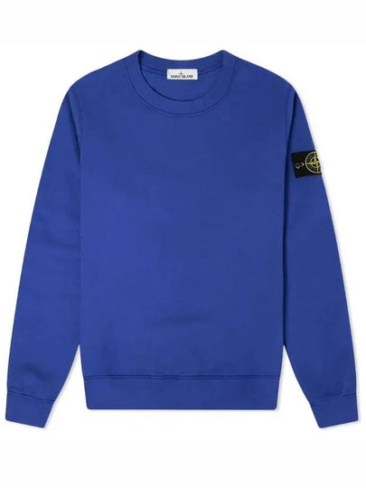 Wappen Patch Crewneck Sweatshirt Blue - STONE ISLAND - BALAAN 2