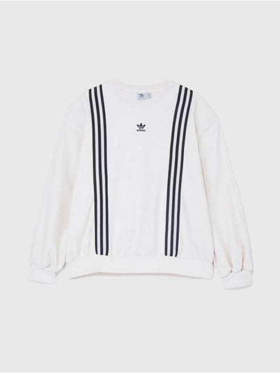 Adicolor 70S 3 Stripe Sweatshirt Beige - ADIDAS - BALAAN 2