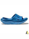 One One Aura Recovery Slide 3 Slippers Blue - HOKA ONE ONE - BALAAN 2