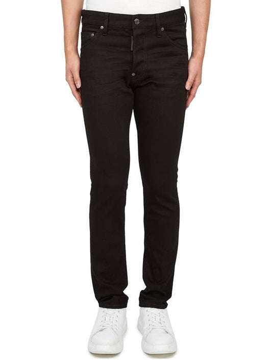 Cotton Back Logo Patch Jeans Black - DSQUARED2 - BALAAN 2