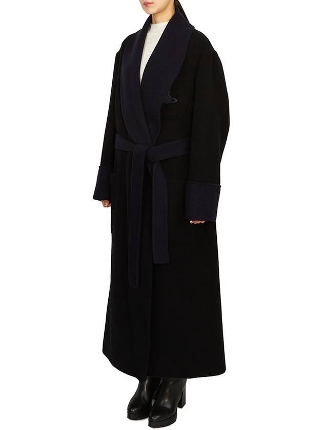 Sphere Embroidery Belt Single Coat Black - VIVIENNE WESTWOOD - BALAAN 5