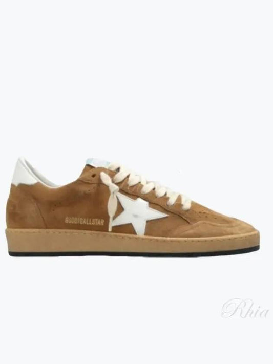 Ball Star Suede Low Top Sneakers Brown - GOLDEN GOOSE - BALAAN 2