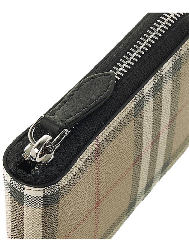 Vintage Check Zipper Round Half Wallet Beige - BURBERRY - BALAAN 8