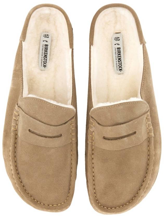 Naples Suede Mule Loafer Taupe Beige - BIRKENSTOCK - BALAAN 4