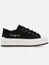 Walk'n Platform Cotton Canvas Low Top Sneakers Black - DIOR - BALAAN 3