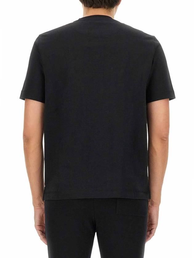 Happy Piece Dyed Short Sleeve T-Shirt Black - PAUL SMITH - BALAAN 3