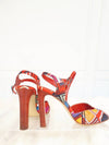 Women s Multicolor Fabric Open Toe Slingback HM99619HE 230mm 36 Condition A - HERMES - BALAAN 8