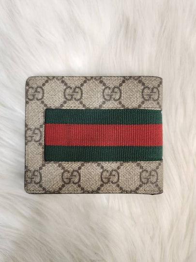 Daol Beomeo Branch Supreme Web Half Wallet 408827 Condition B - GUCCI - BALAAN 2