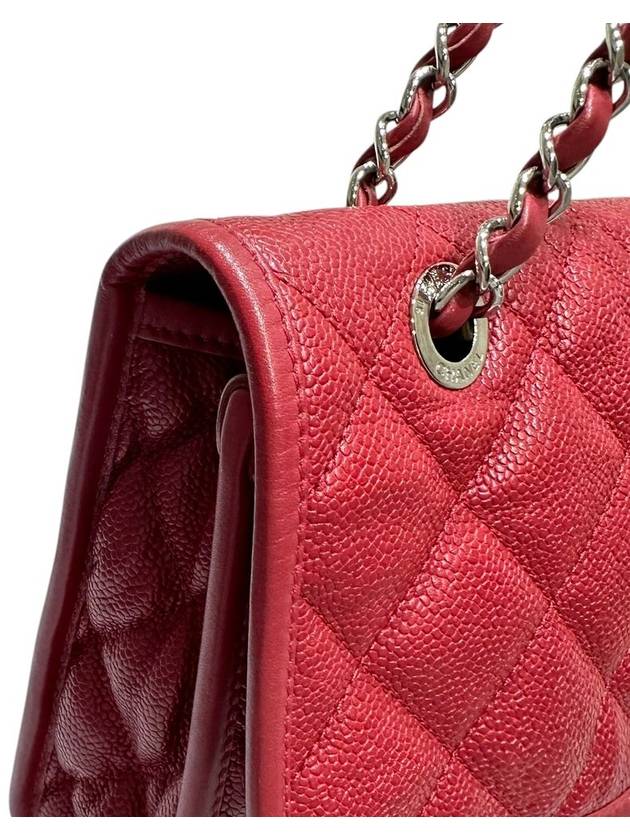 A67528 Red Caviar Skin French Riviera Chain Shoulder Bag - CHANEL - BALAAN 7