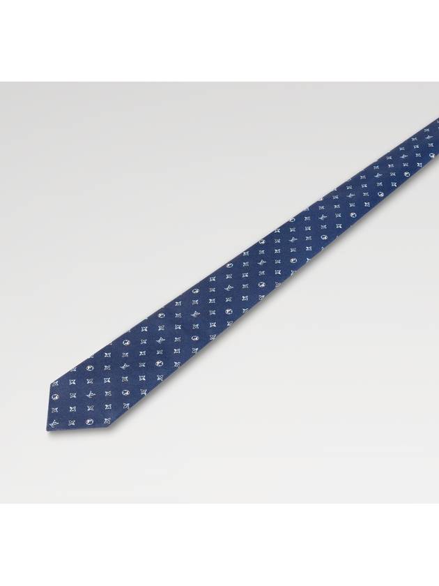 Men's Monogram Eclipse Tie Blue - LOUIS VUITTON - BALAAN 4